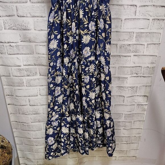 Blue Sweetheart Neckline Midi Sundress - Picture 5 of 5